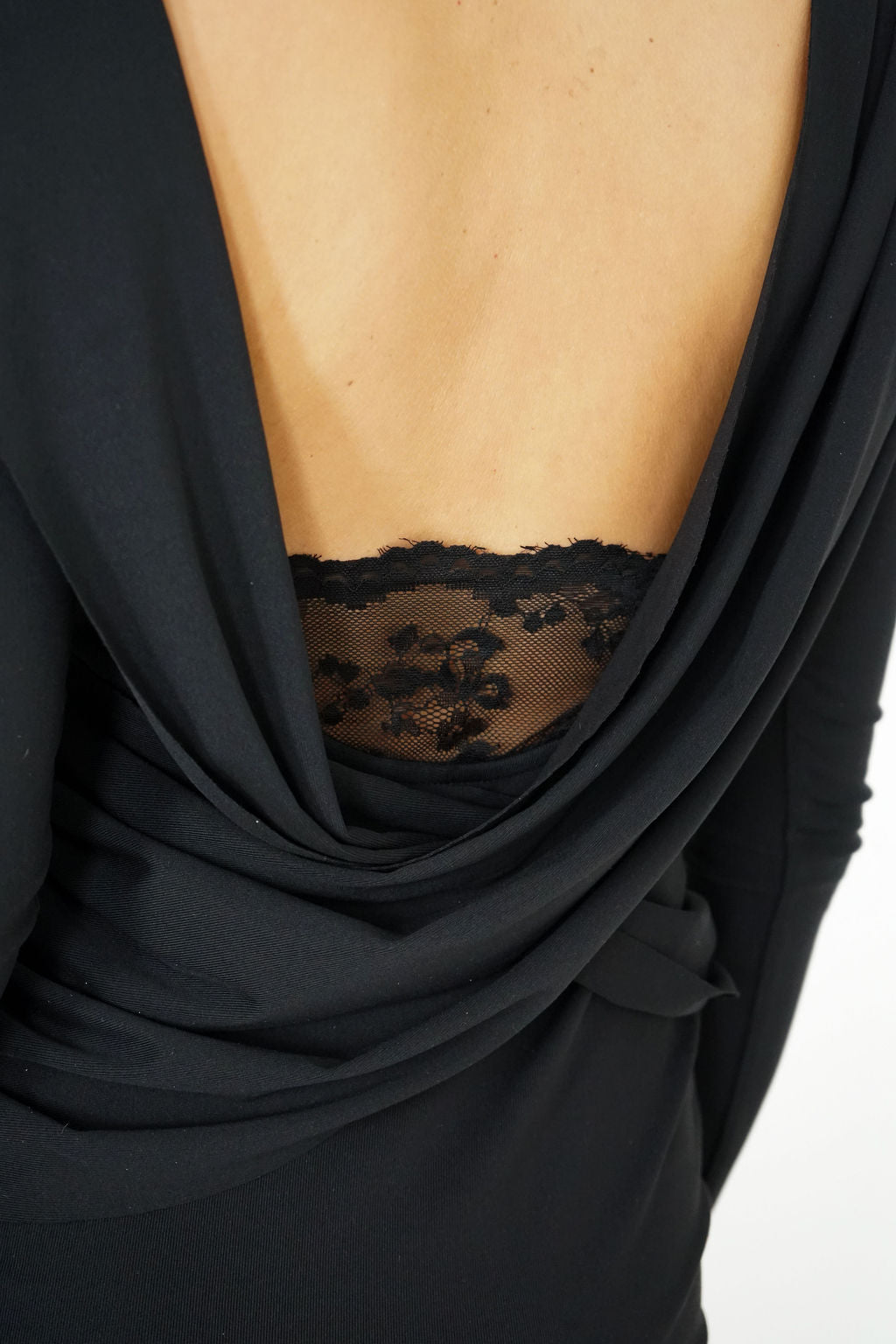 Soléne Draped Back Maxi Dress