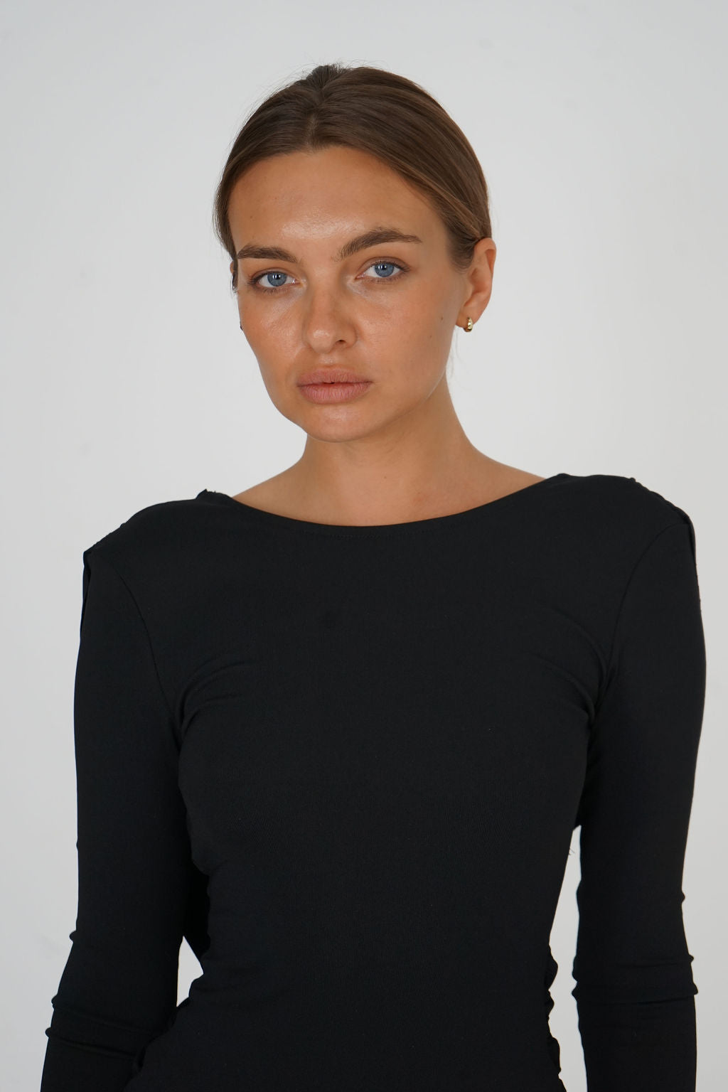 Soléne Draped Back Maxi Dress