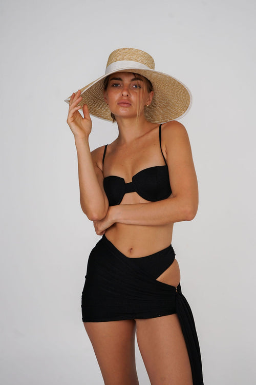 Mia Draped Sarong Skirt